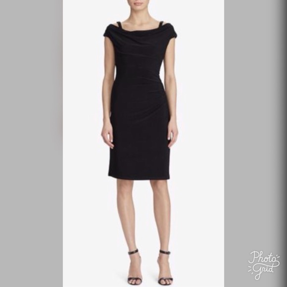 ralph lauren cowl neck jersey dress Ralph Lauren Tropical Floral Cowl Neck Jersey Cap Sleeve Dress Size 14 EUC